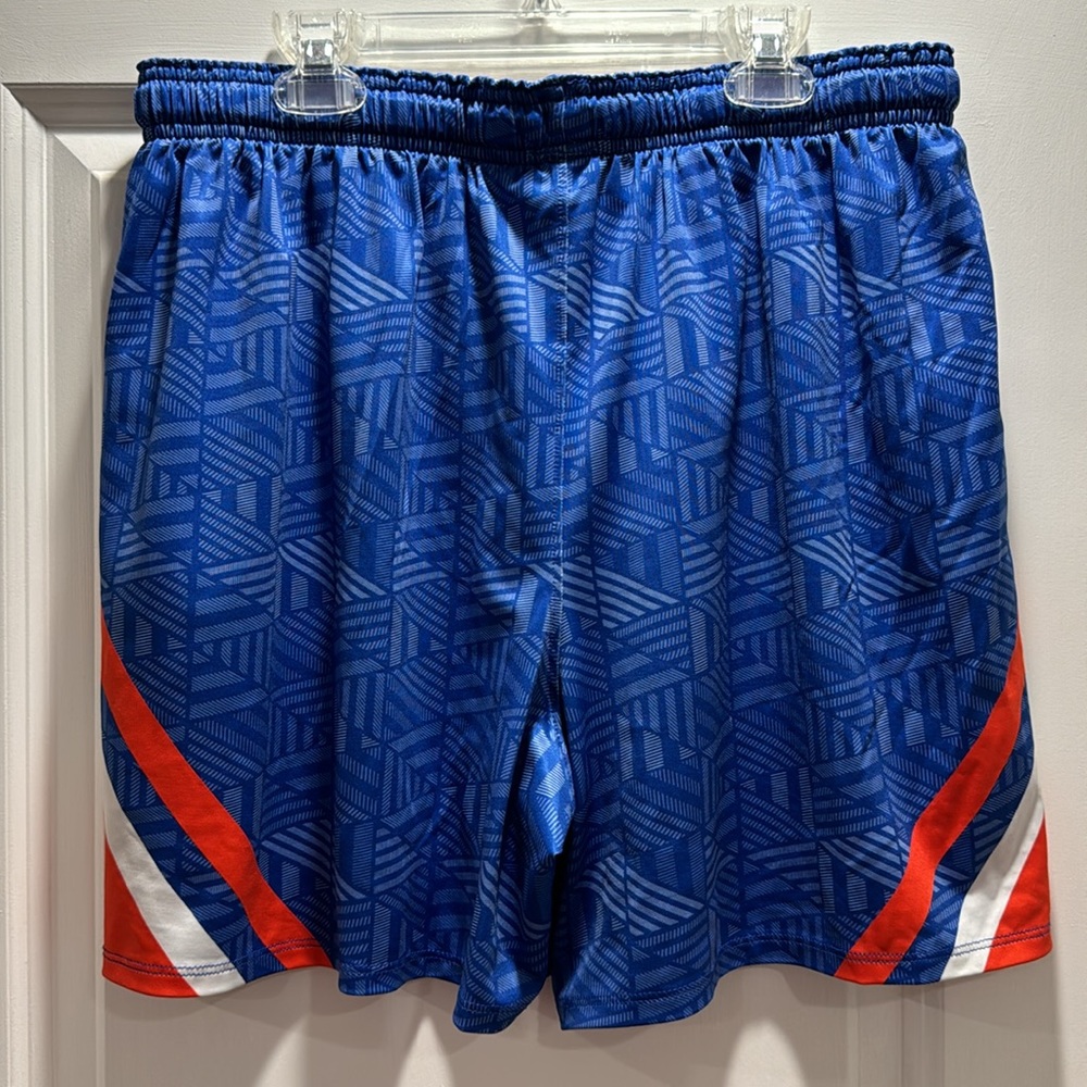 Women’s Under Armour Athletic Shorts | Blue Orange Graphic | XL - Picture 6 of 7